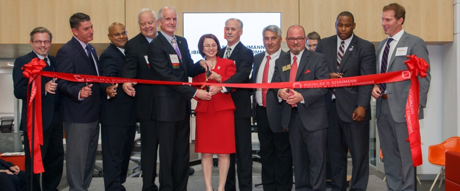 Ribbon Cutting Held for Schumann Library & Learning Commons